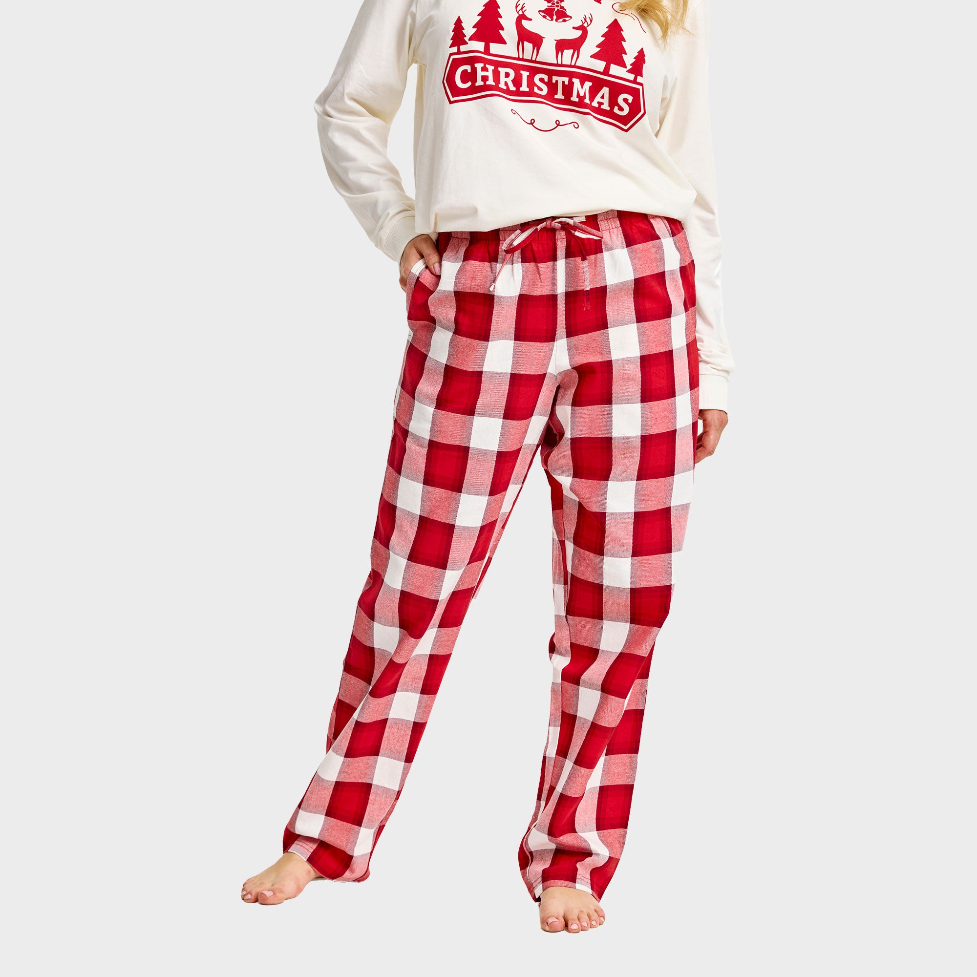Flannel Julebukser - Dame